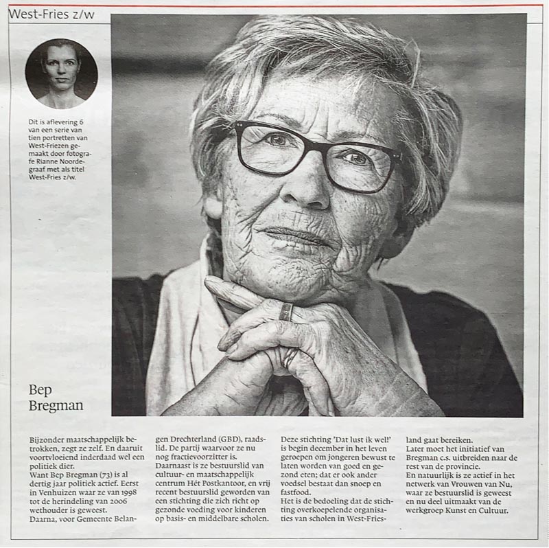 Noordhollands Dagblad portret westfries door Rianne Noordegraaf fotograaf