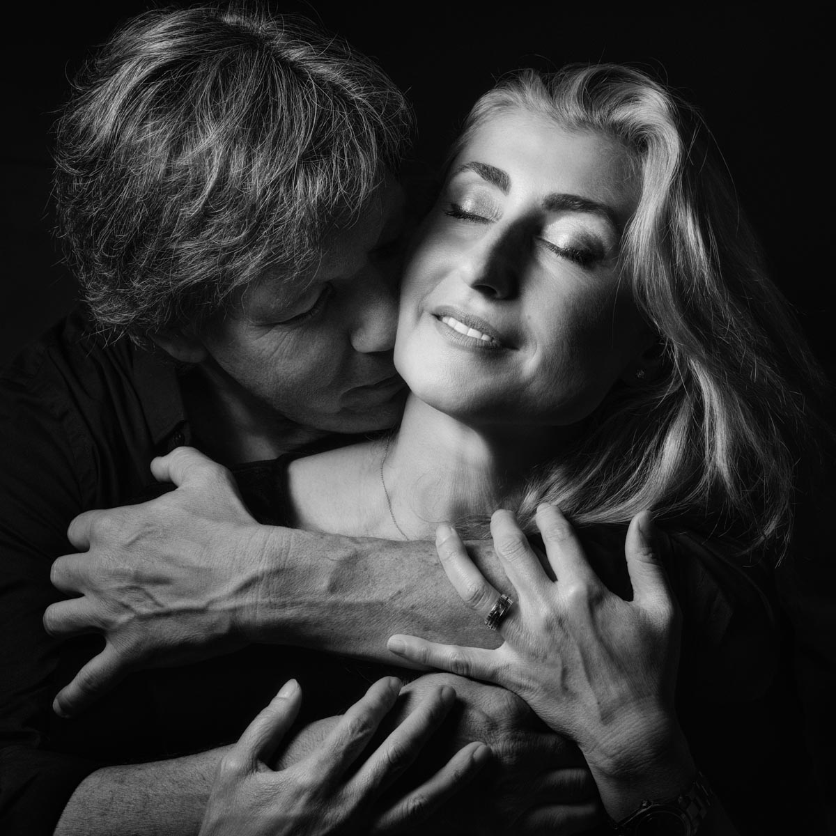 Portret foto zwart wit fotografie Rianne Noordegraaf